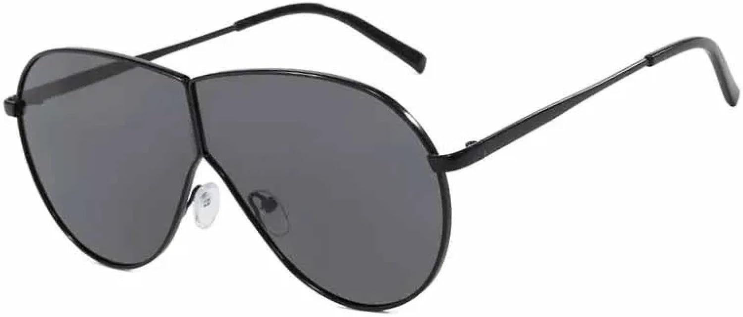 

Винтажные женские солнцезащитные очки в крупной металлической оправе, роскошные мужские очки для активного отдыха и вождения, модные очки с защитой от УФ-излучения UV400 TKKTLLT, Black Grey