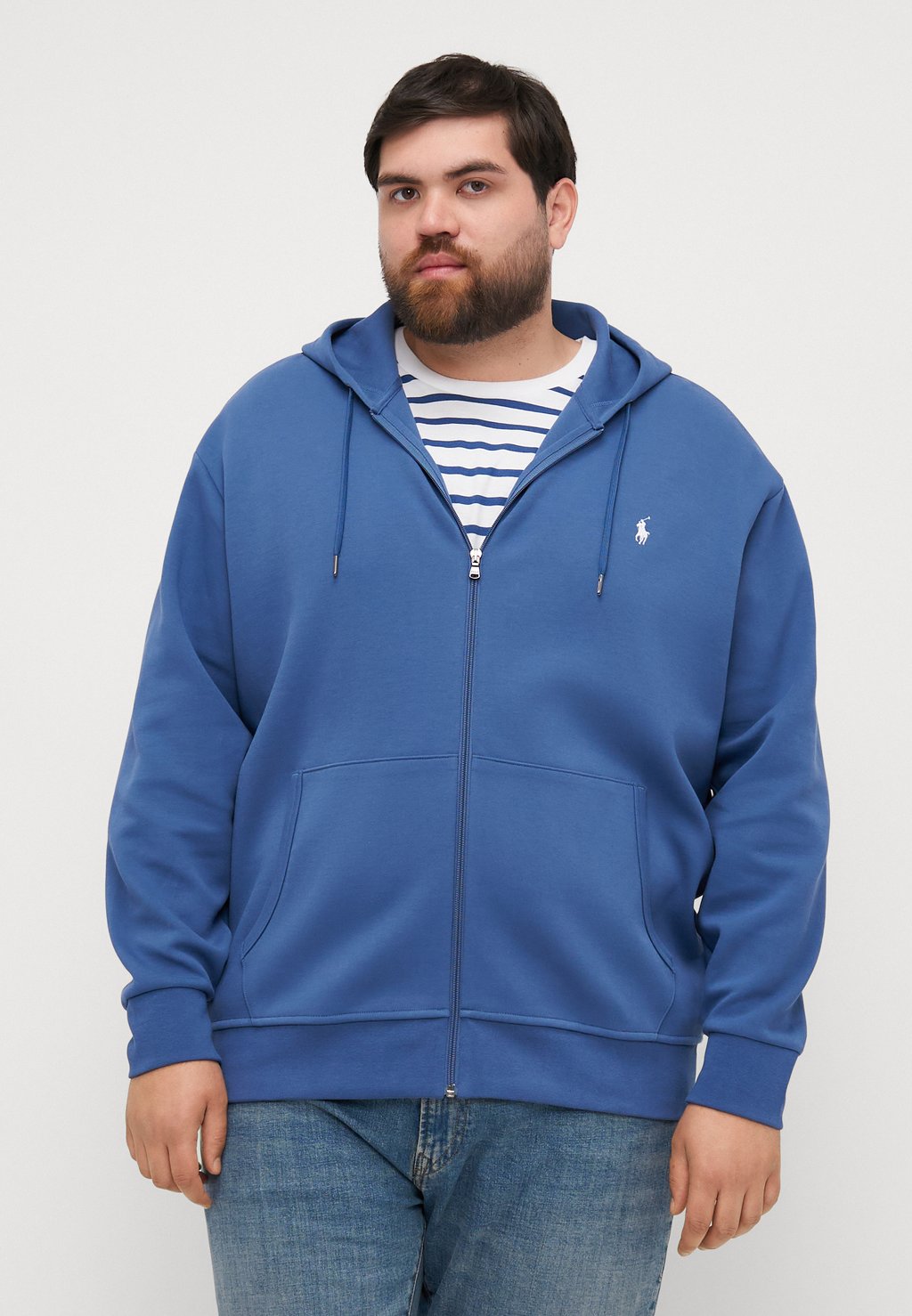 

Толстовка на молнии Polo Ralph Lauren Big & Tall, синий