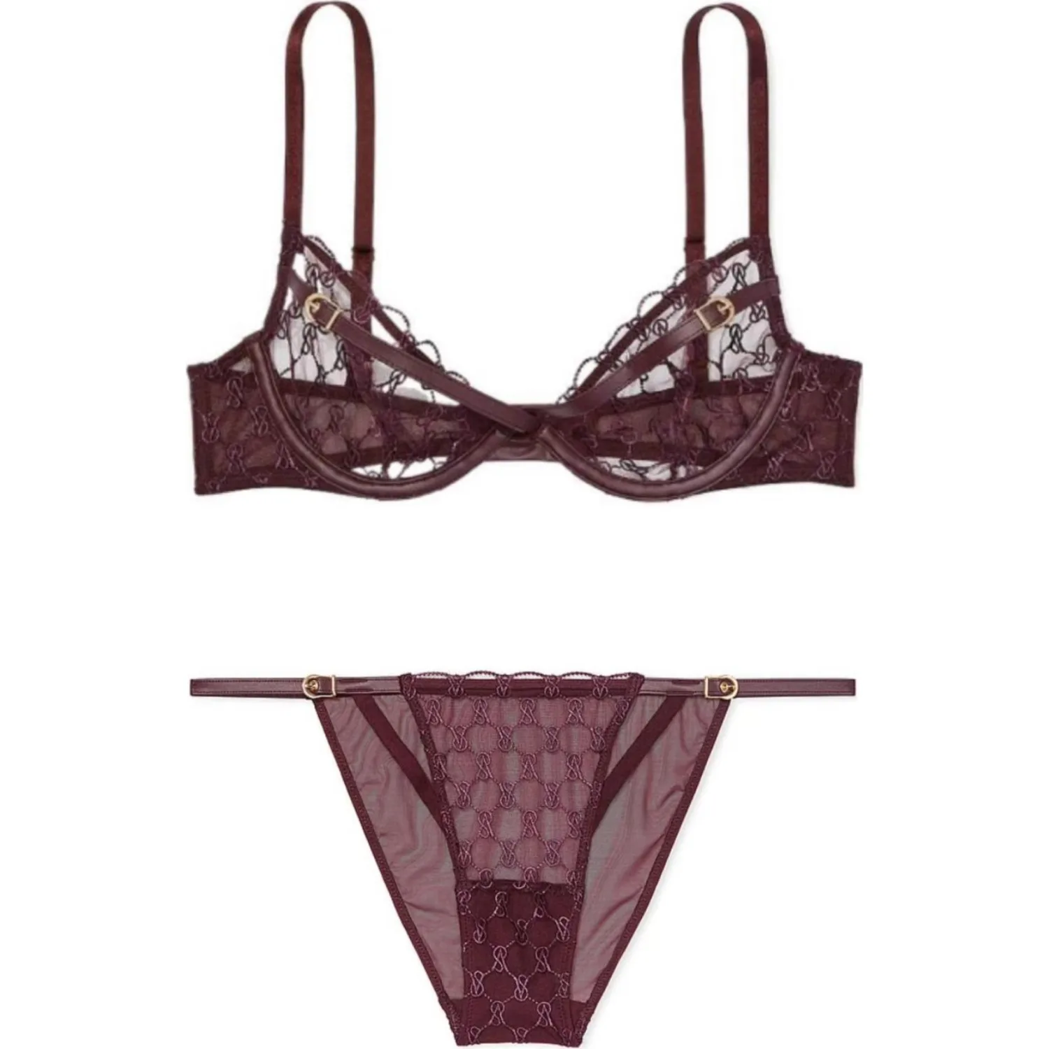 Victoria's Secret Комплект нижнего белья женский rusty red