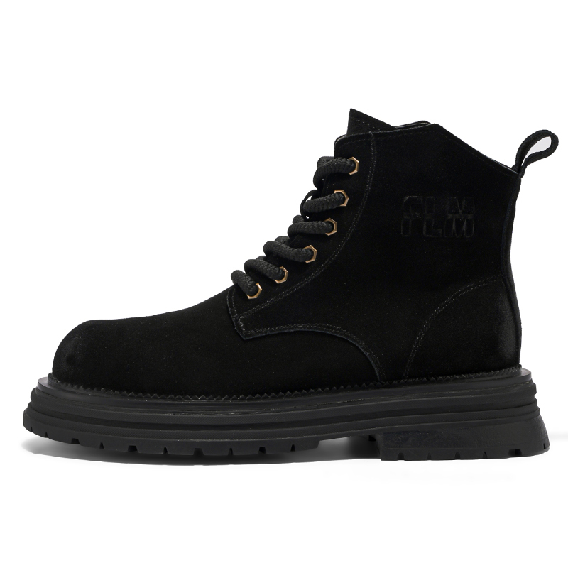 

M.M Party Черные короткие ботинки мартин, цвет Black