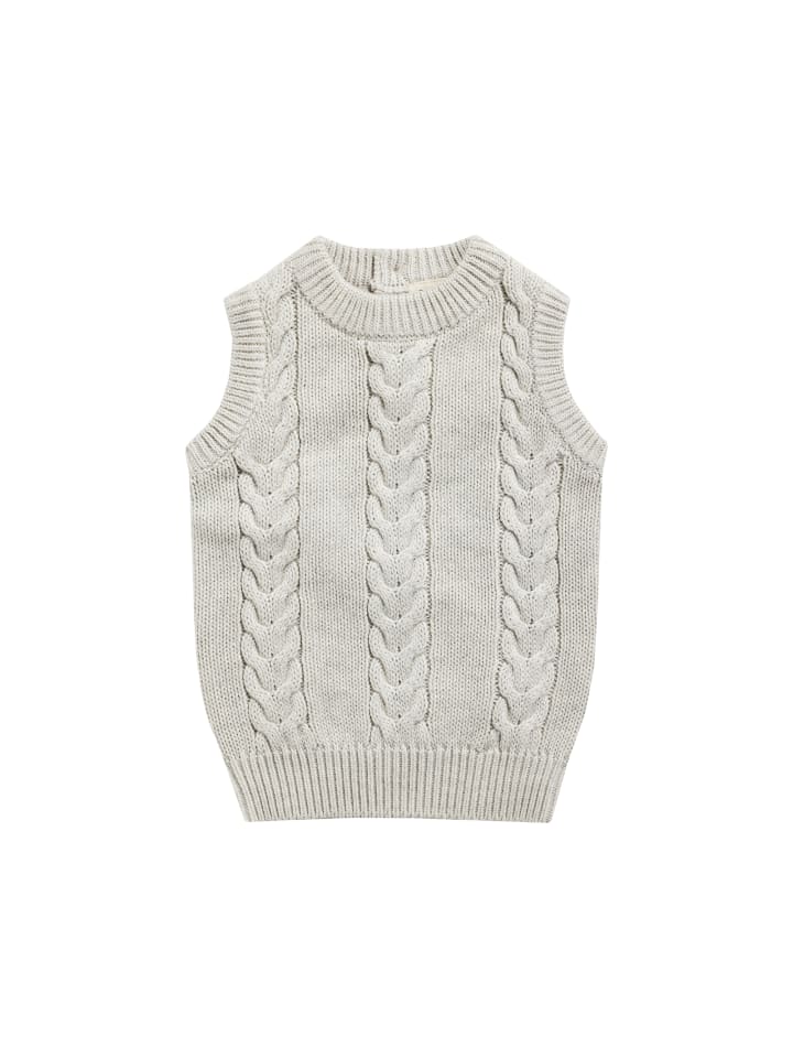 

Jacky Вязаный жилет с косами бежевого цвета