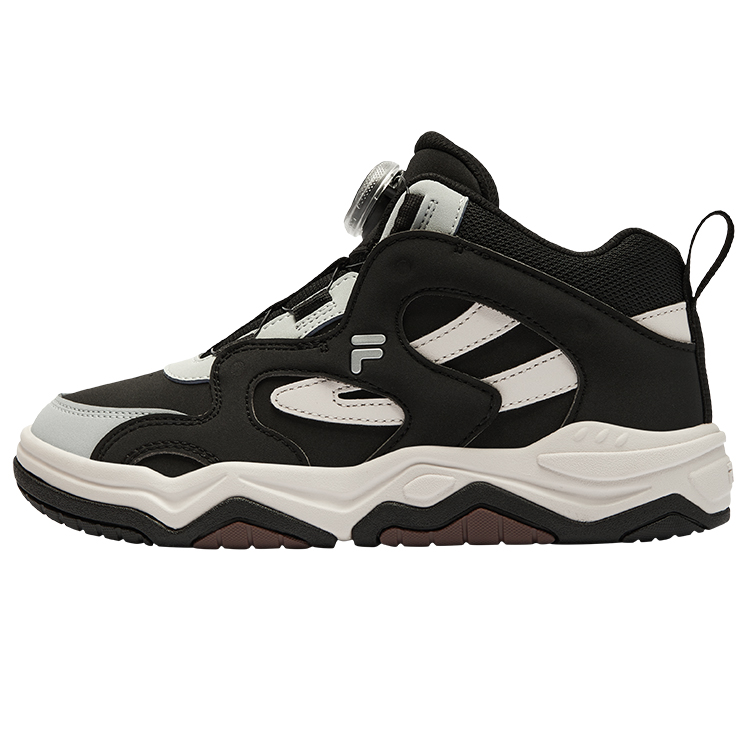 

Кроссовки Slip Resistant Rebound Shock Absorbers Support Mid Top Feile Kids' Casual Shoes Kids' FILA KIDS, черный/серый