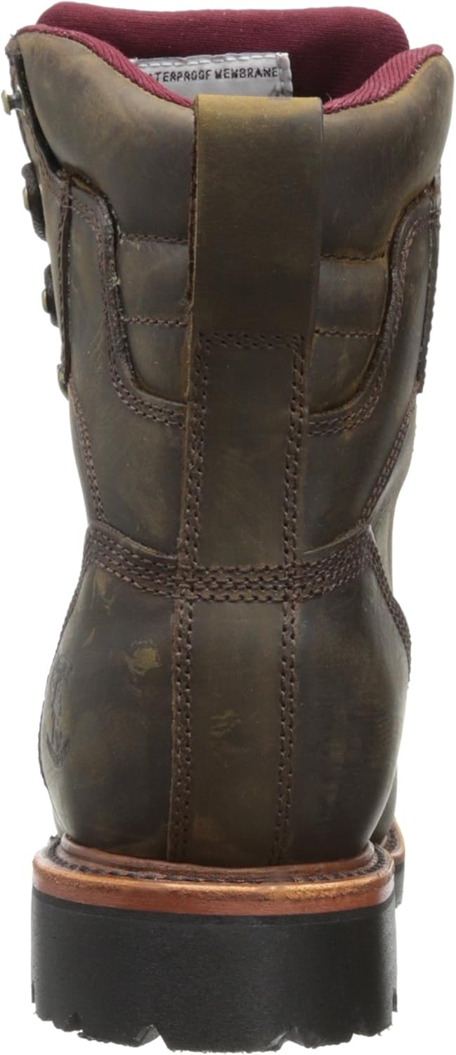 Мужские ботинки Chippewa 8 с водонепроницаемой утепленной стальной ноской EH 26330 на шнуровке, коричневый — фото 3