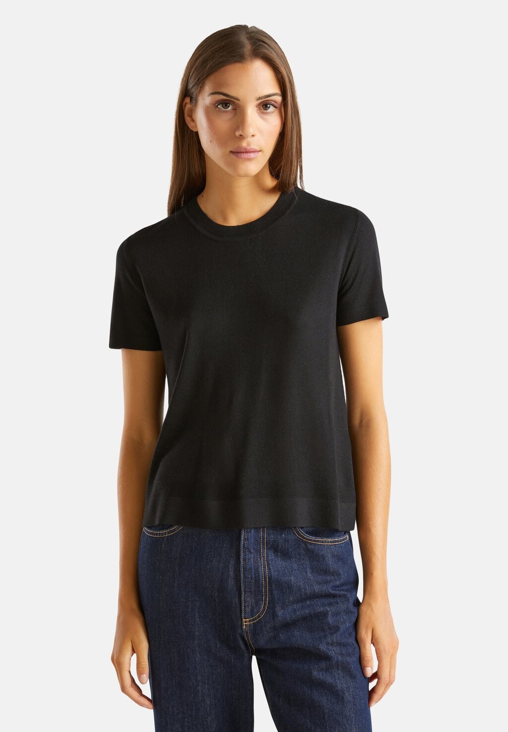 

Базовая футболка SHORT SLEEVE United Colors of Benetton, черный