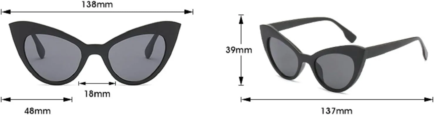 

Женские солнцезащитные очки Мужские солнцезащитные очки UV400 Очки-бабочки Оправа для кемпинга Солнцезащитные очки с антибликовым покрытием 1914 Melrose, Black Grey