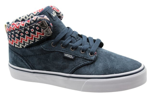 

Кожаные женские кроссовки From the Wall Atwood Hi Top со шнуровкой votdx0 b39c Vans, синий