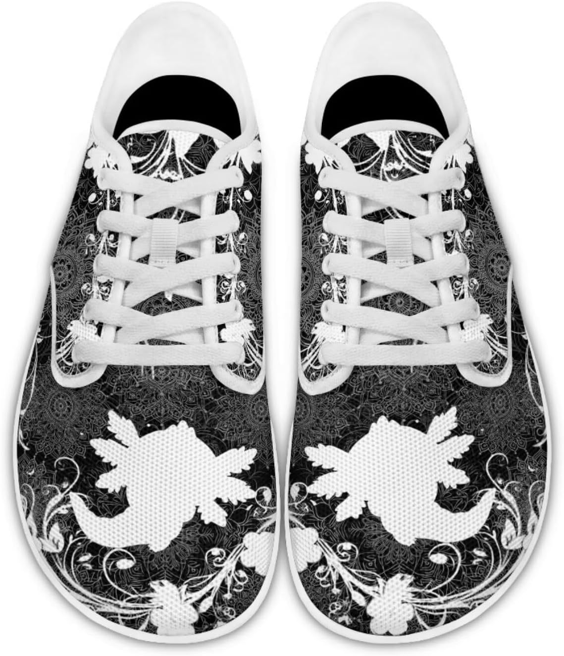 

Кроссовки для женщин и мужчин с широким носком, нулевая посадка, минималистичные, комфортные для тенниса, офиса и повседневной носки Pointodoor, Axolotl Boho Mandala Print