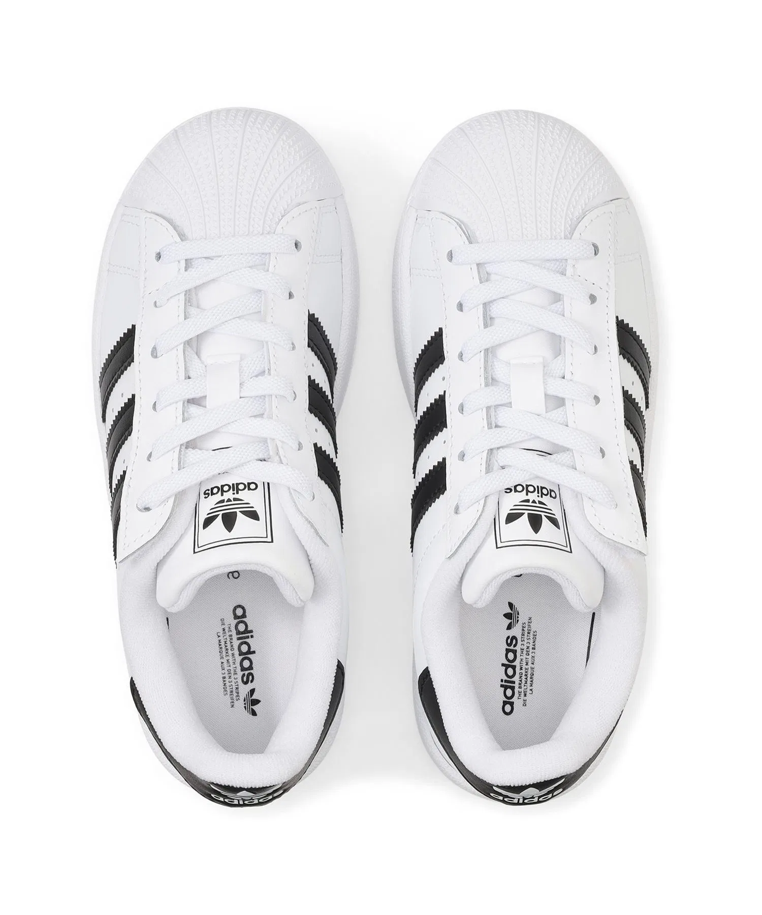 Детские кроссовки adidas SUPERSTAR II CF EL белые — фото 4