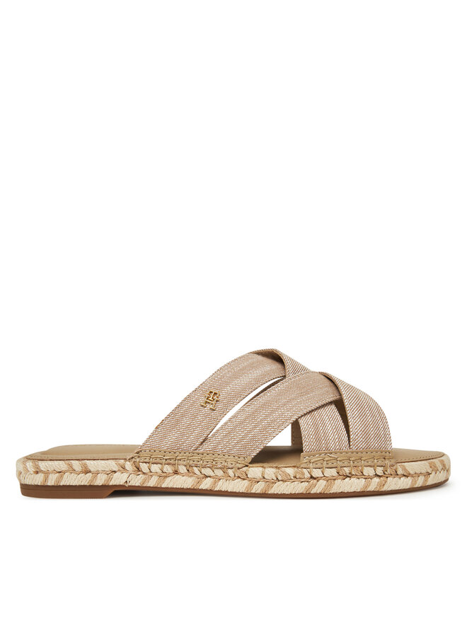 Эспадрильи Chambray Espadrille Mule FW0FW08501 Tommy Hilfiger, бежевый