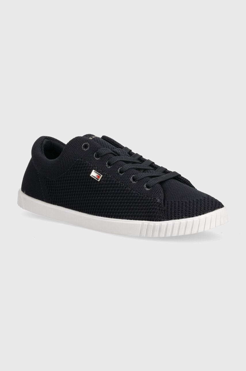 

Кроссовки Tommy Hilfiger FLAG LACE UP SNEAKER KNIT, темно-синий