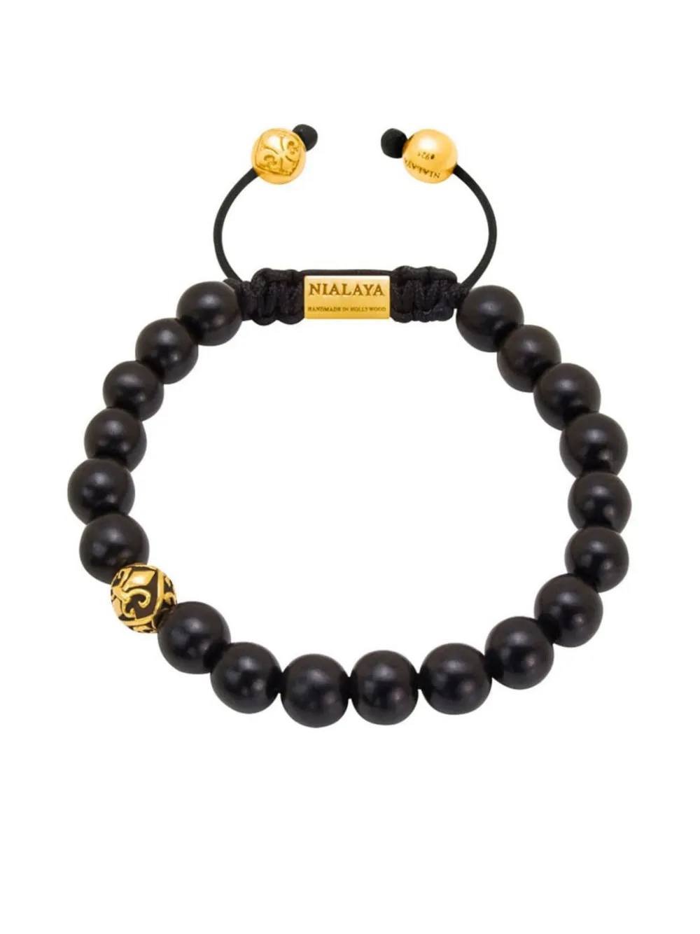 

Браслет из бусин Nialaya Jewelry, черный