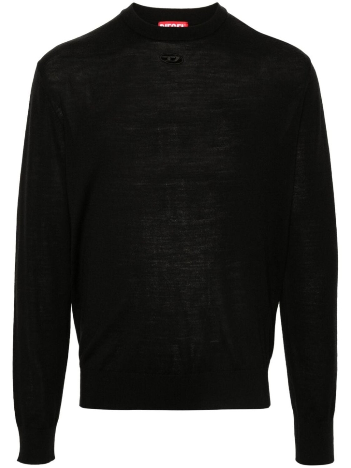 

Diesel свитер с вышивкой Oval-D, черный