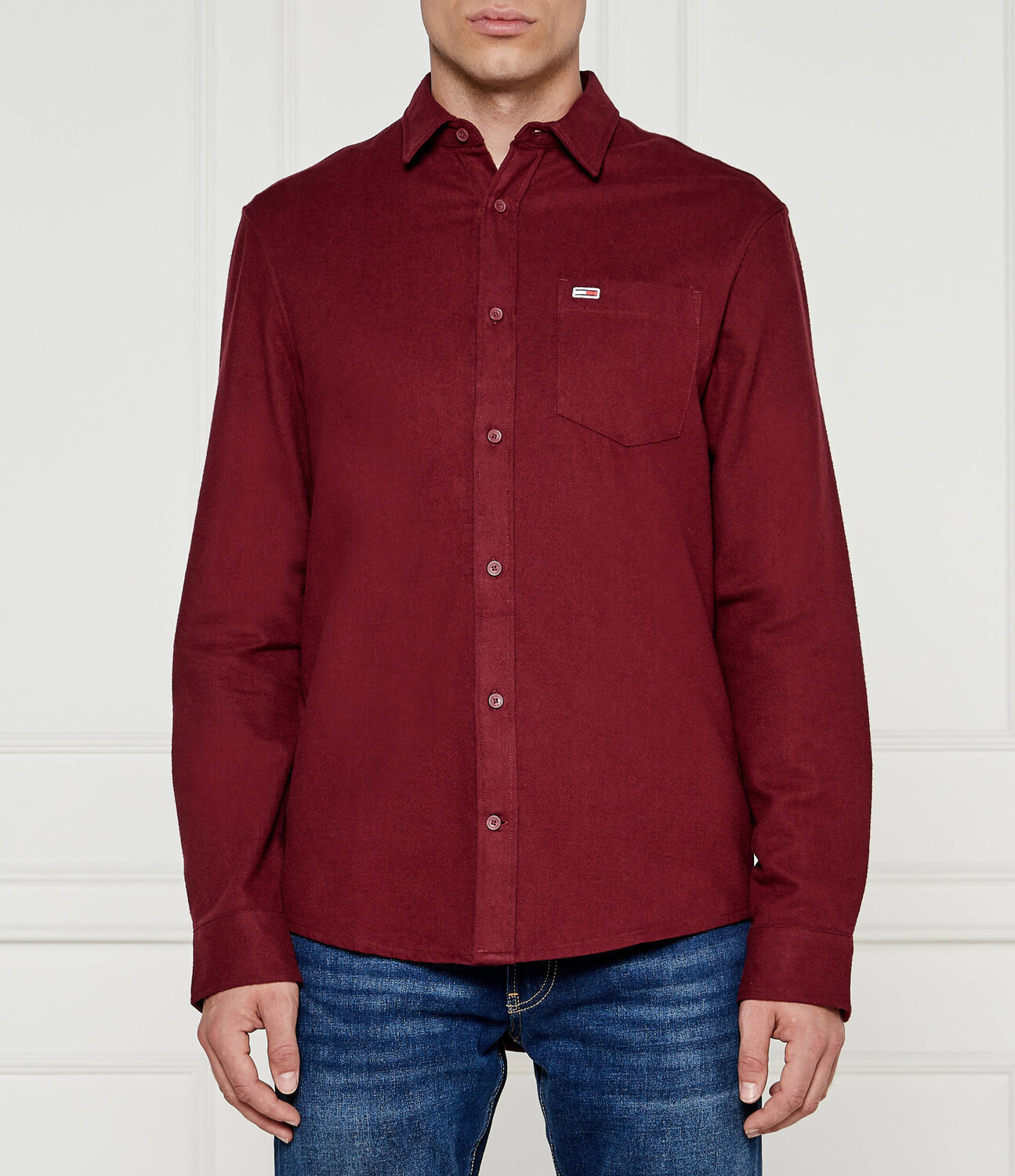 

Рубашка Tommy Jeans Regular Fit, бордо