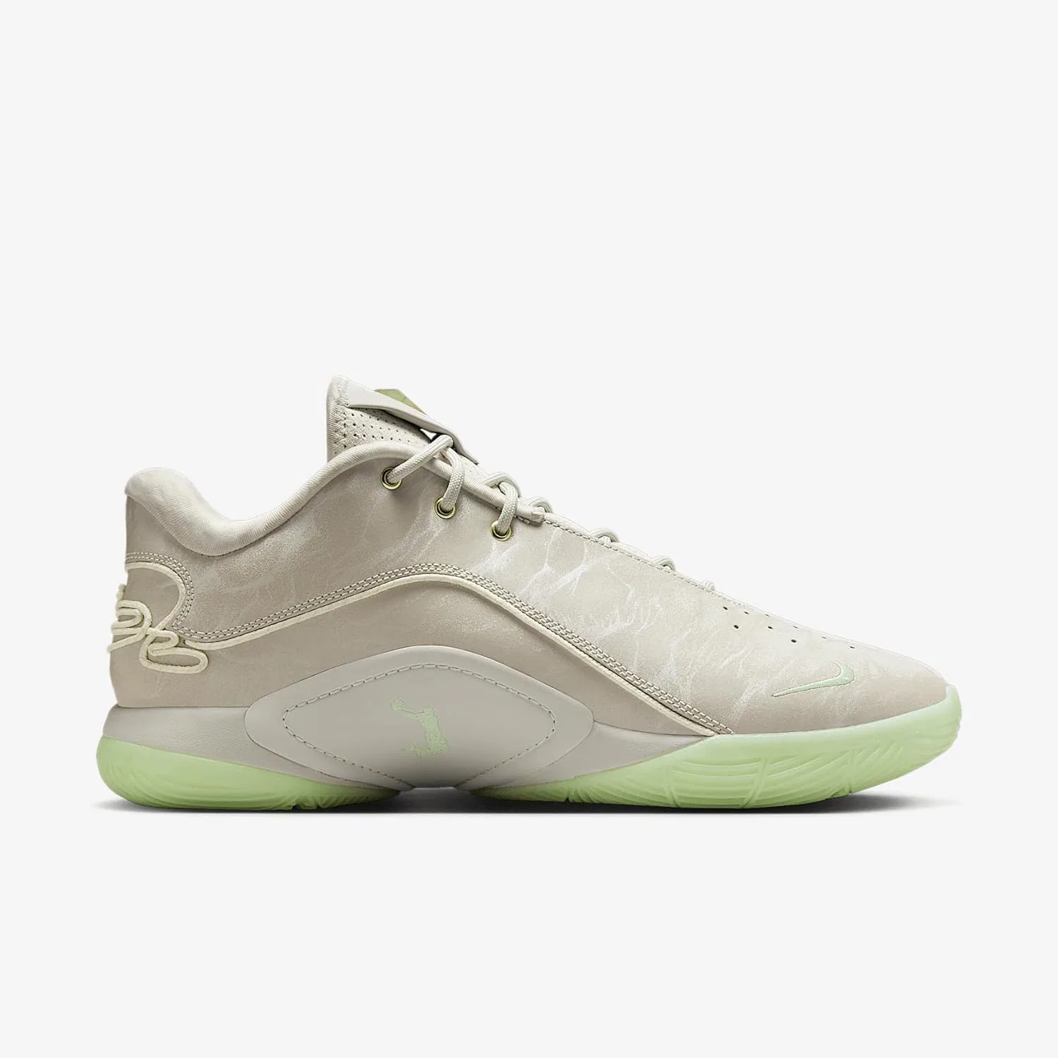 Мужские кроссовки Nike Lebron XXIIS, Light Bone Soft Pearl Vapor Green — фото 3