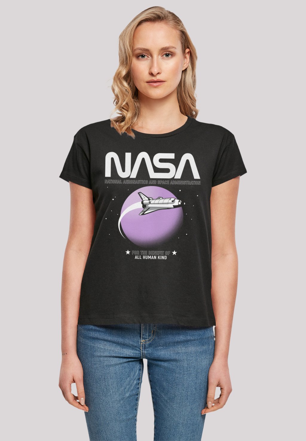 

Футболка с принтом NASA SHUTTLE ORBIT F4NT4STIC, черный