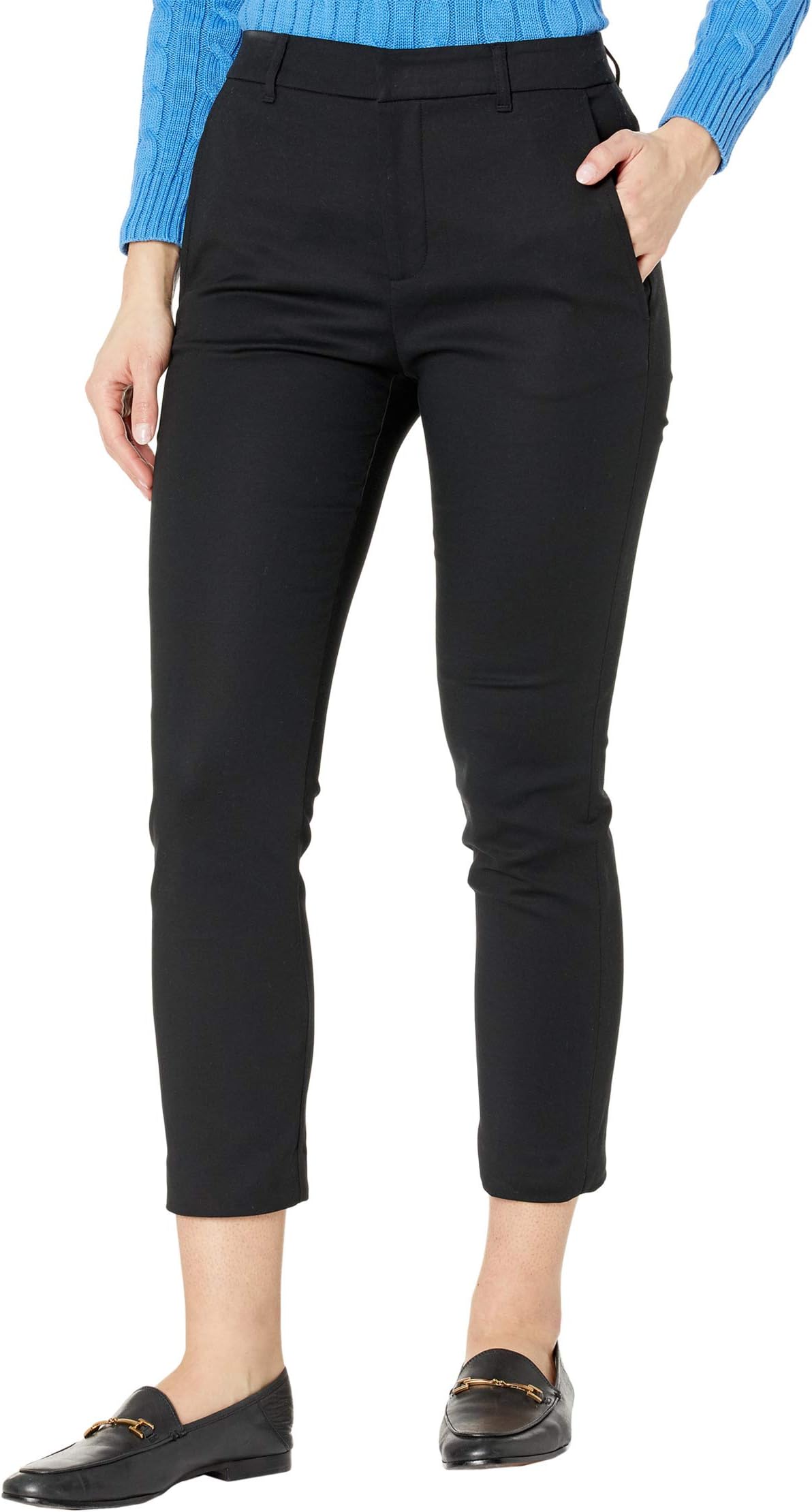 

Брюки LAUREN Ralph Lauren Petite Stretch-Cotton Blend Pants, цвет Polo Black