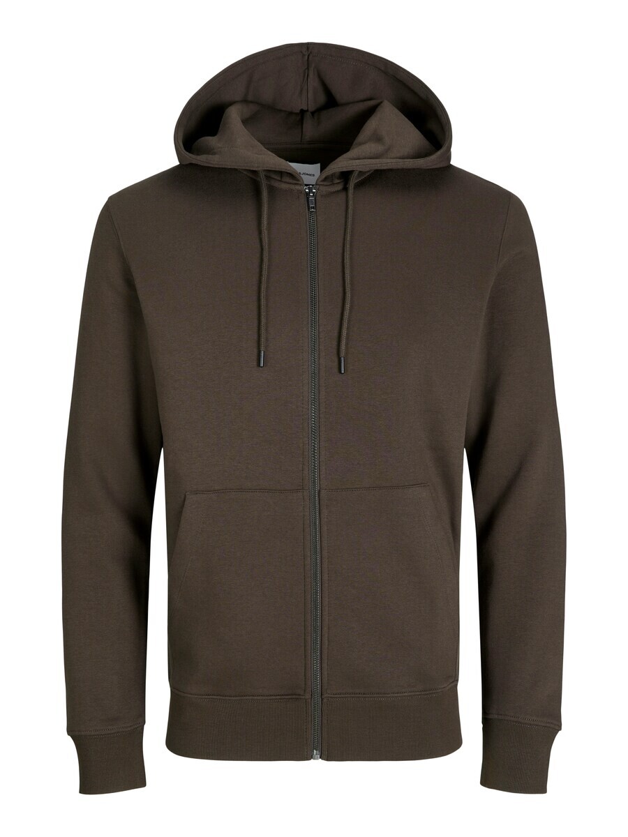 

Толстовка с капюшоном на молнии JACK & JONES Zip-Up Hoodie JJESTAR, темно-коричневый