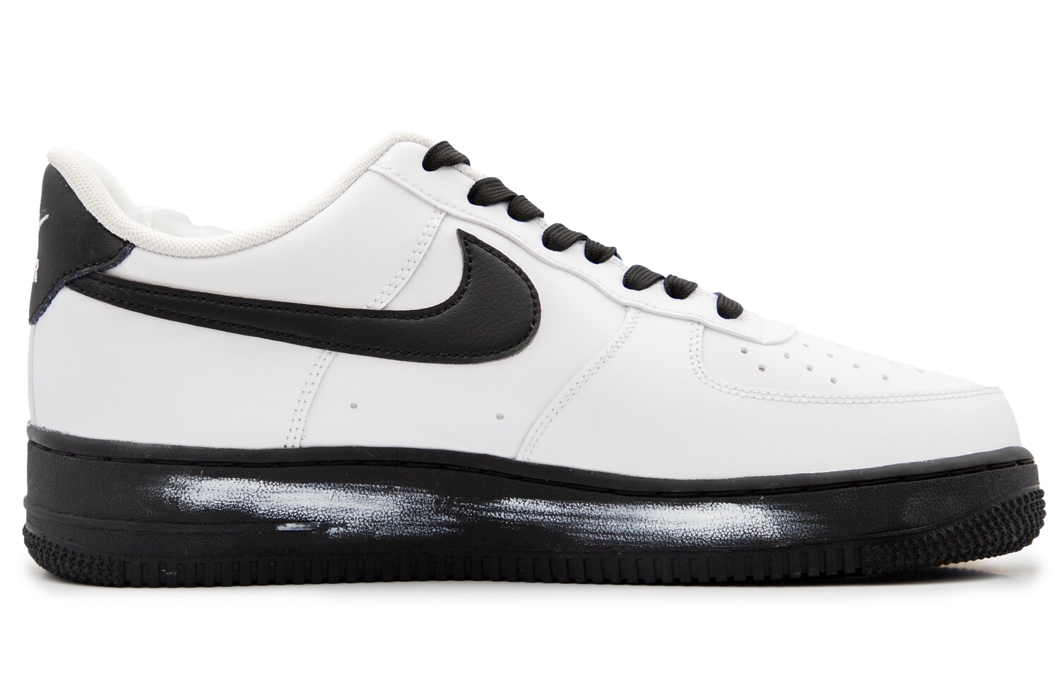 Кроссовки Air Force 1 для скейтбординга мужские низкие черный/белый Nike — фото 2