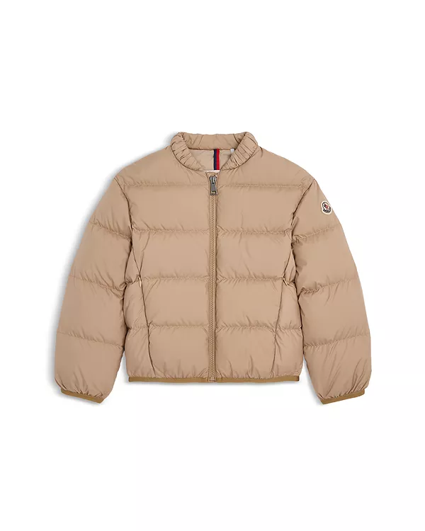 

Детская пуховая куртка-бомбер для девочек - для малышей Moncler, бежевый