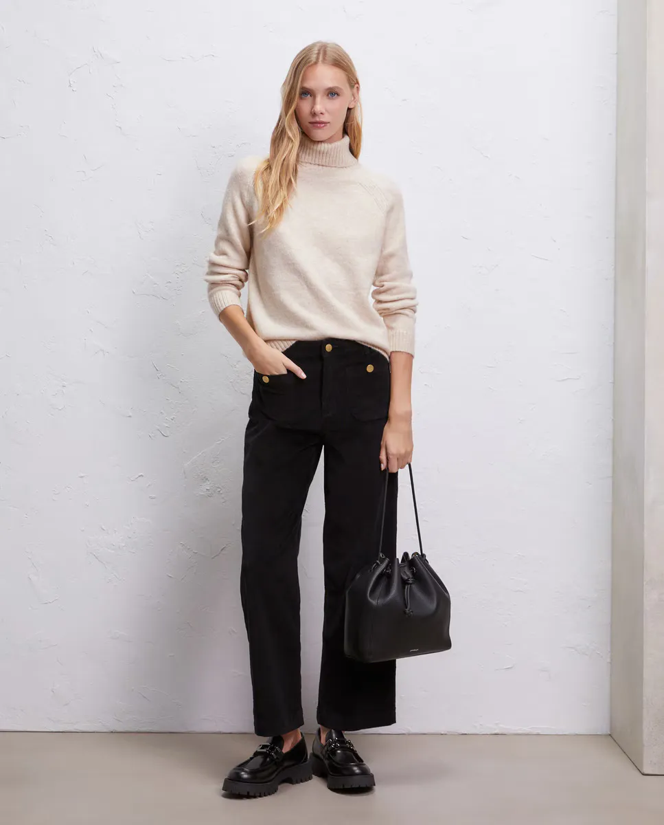 

Женский базовый свитер-водолазка Baguilla Easy Wear, бежевый