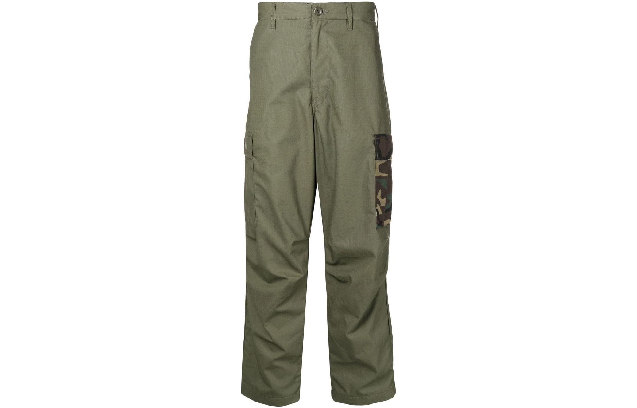 

Wtaps Мужские повседневные брюки, зеленые, прямого кроя
