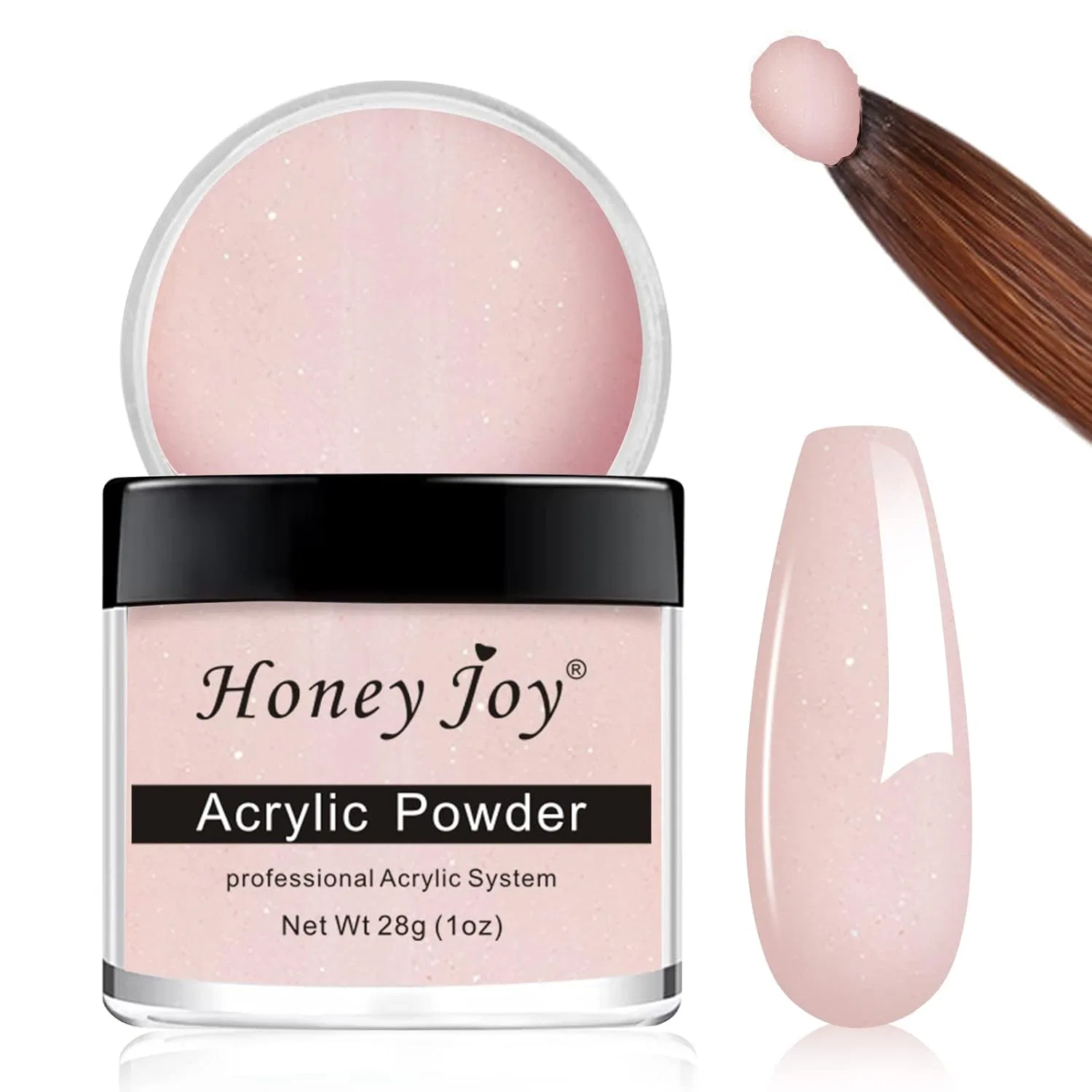 Акриловая пудра для наращивания ногтей, 28 г Honey Joy, Hj-Nap017-No.21