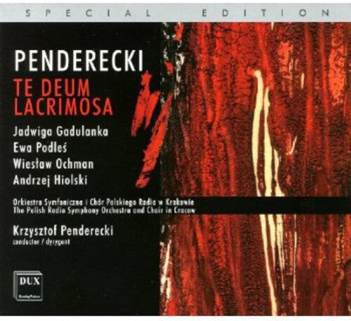 

CD диск Penderecki / Gadulanka / Podles / Ochman / Hiolski: Te Deum / Lacrimosa