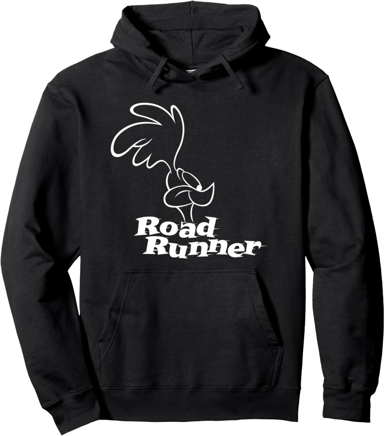 

Толстовка с капюшоном Looney Tunes Road Runner Logo Profile Dark Hoodie, черный