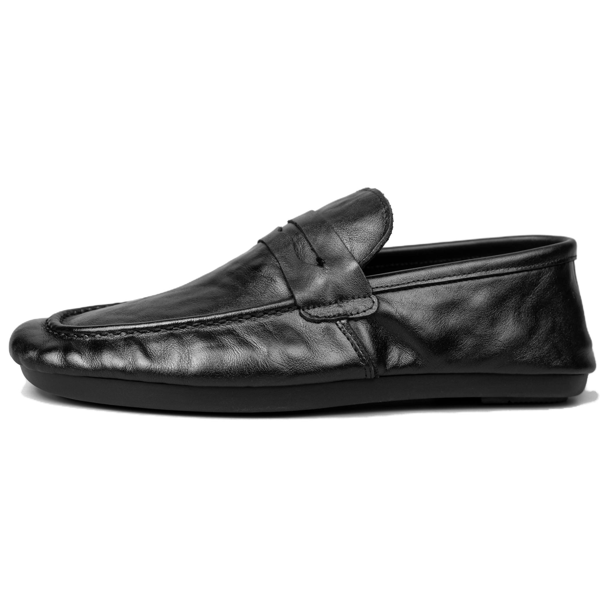 

Лоферы на низком каблуке мужские AMRGHONE, Black