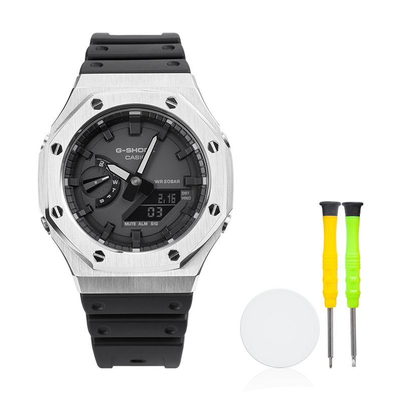 

CASIO Часы Men Liquid Crystal/Analog Dual Display Series Black Watch, Black