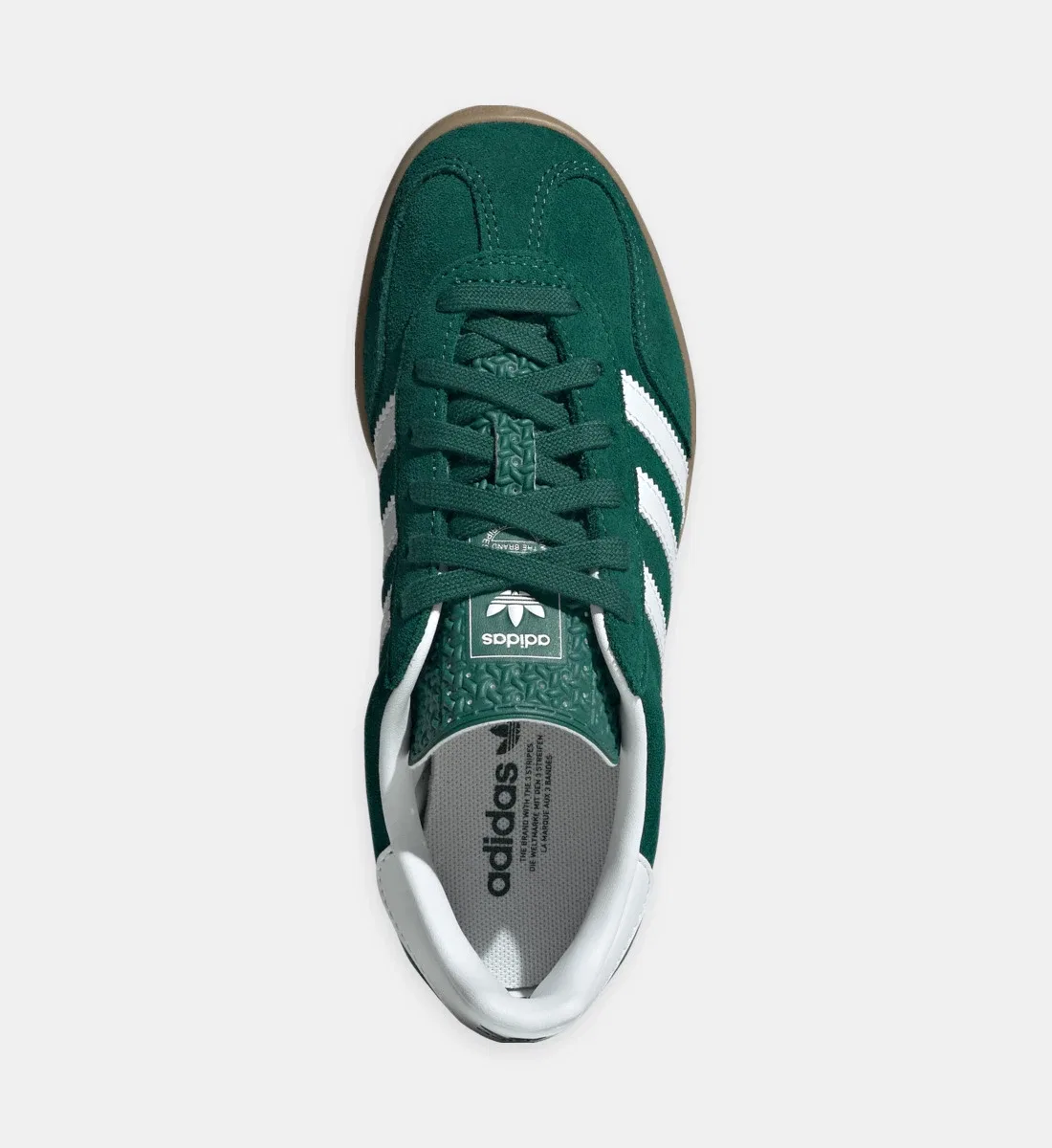 Низкие кеды Gazelle Indoor adidas Originals, зеленый — фото 4