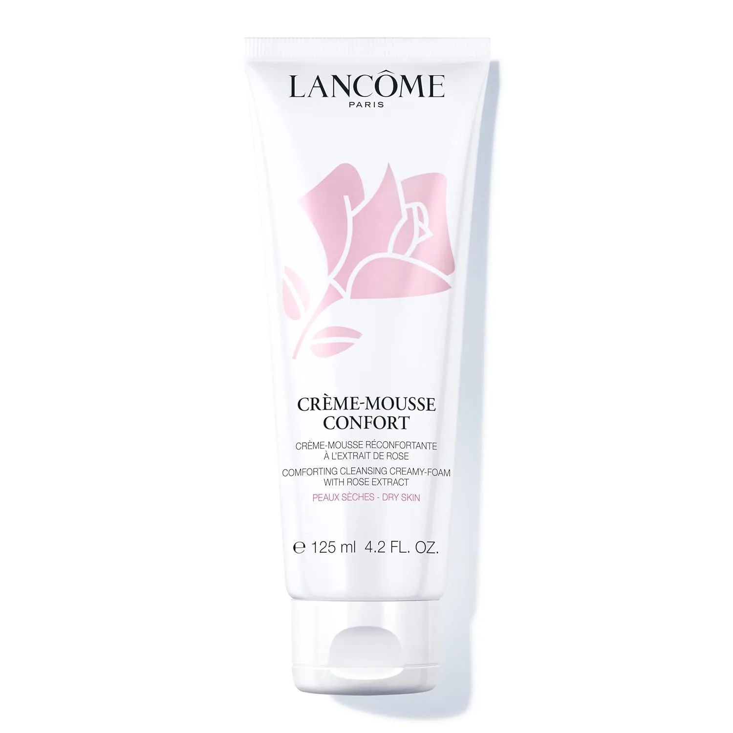 Пенка для умывания Lancôme — Créme Mousse Confort с маслом шиповника, нежно очищает и снимает макияж, , White, 125 мл