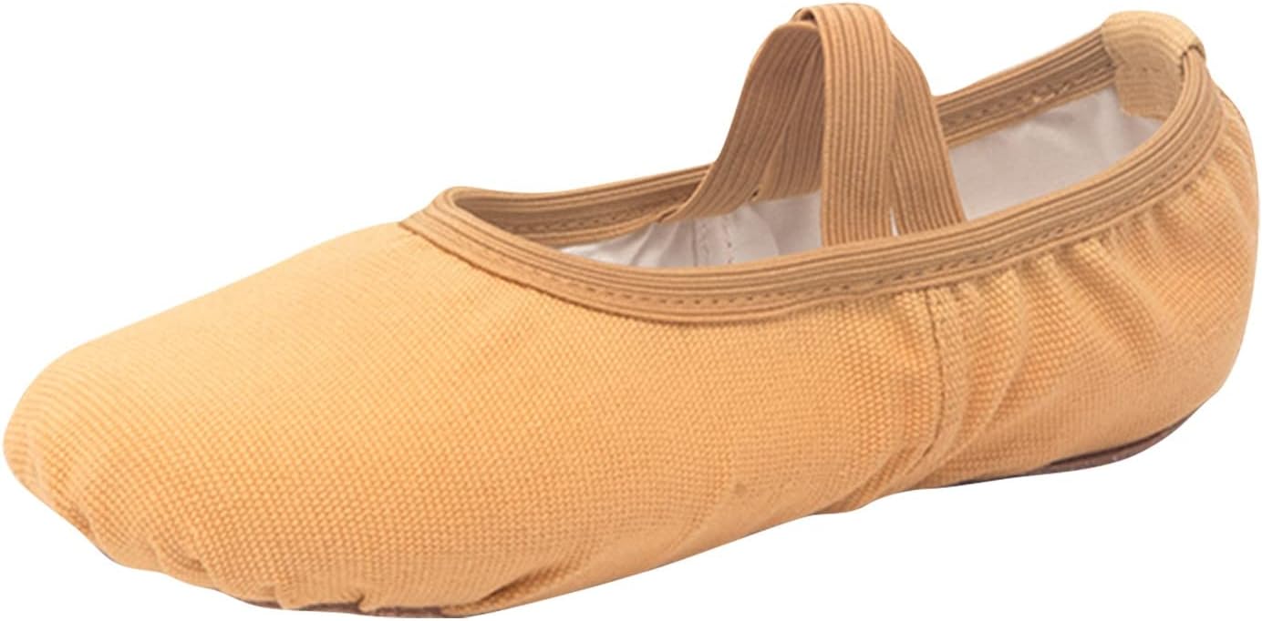 

Балетные тапочки для малышей, высокоэластичные хлопковые тапочки для девочек, балетная обувь для занятий танцами для детей и подростков Generic, D