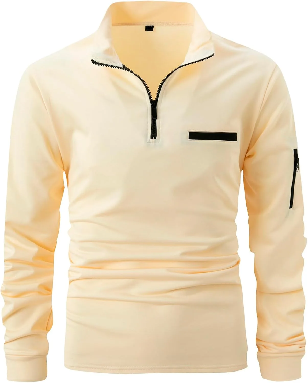 

Мужская футболка с четверть-молнией и V-образным вырезом Uillui