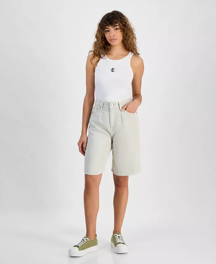 

Женские свободные шорты-бермуды Calvin Klein Jeans, серебряный
