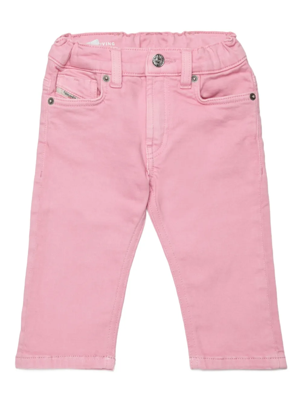 Джинсы с нашивкой-логотипом Diesel Kids, розовый