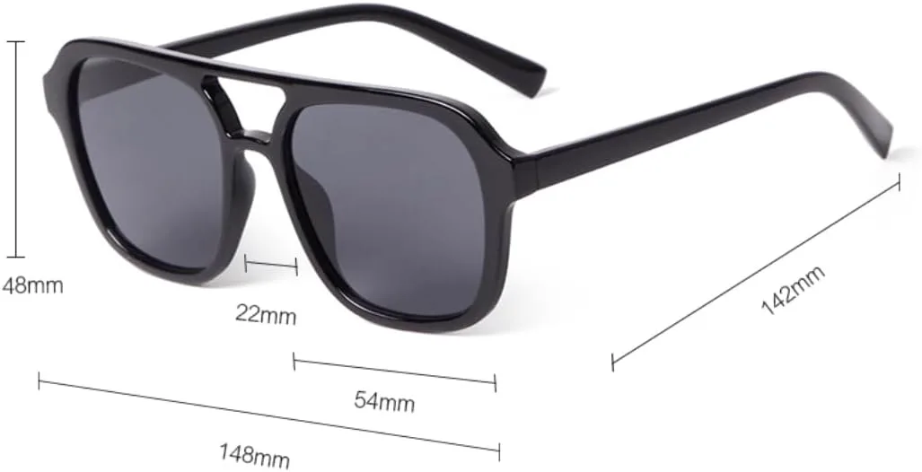 

Солнцезащитные очки с защитой UV400 | Градиентный синий, двойная перемычка | для женщин и мужчин, для занятий спортом на открытом воздухе и вождения DSVIGF, 02