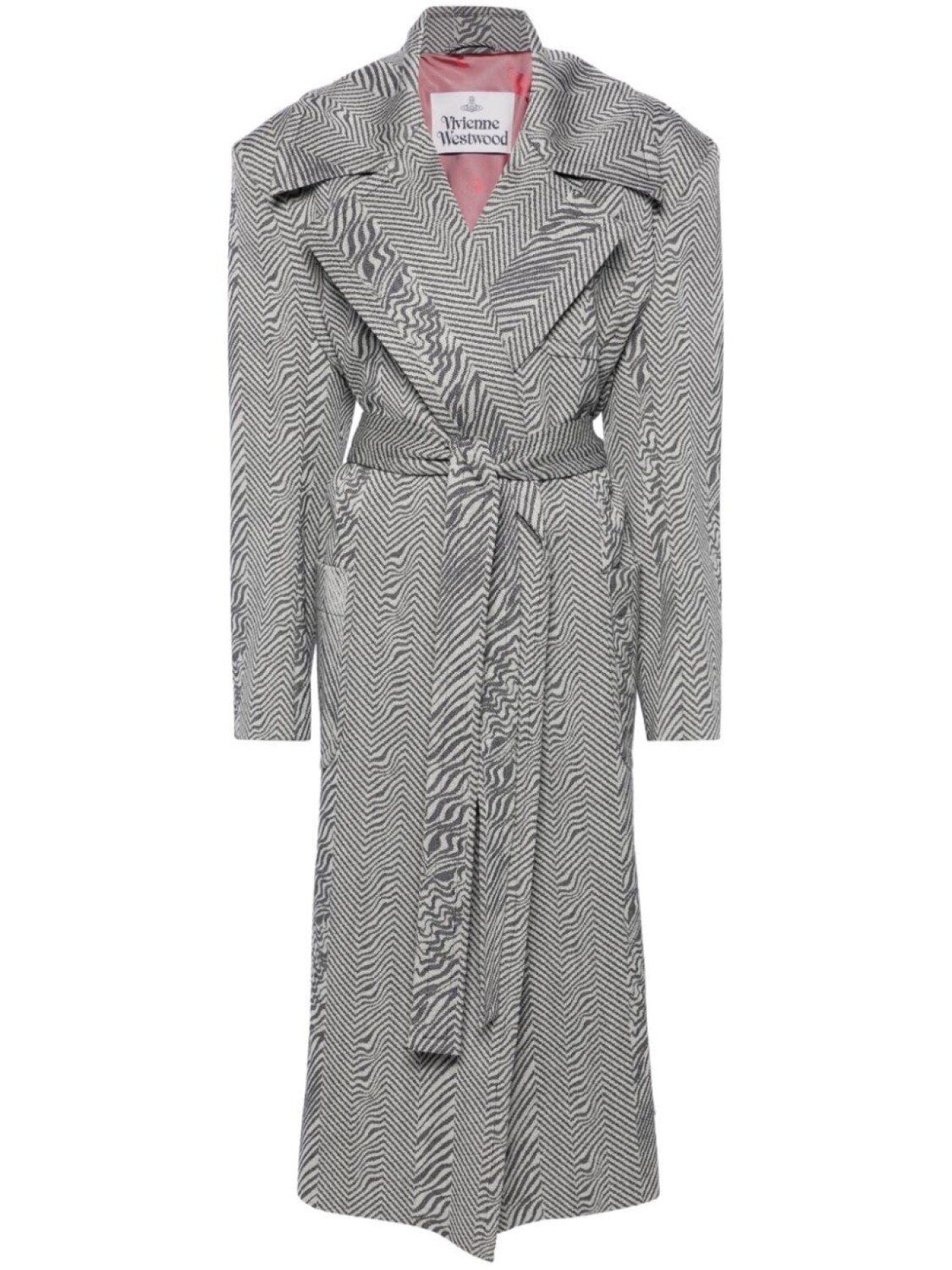 

Длинное пальто Vivienne Westwood Paulina из натуральной шерсти, черный