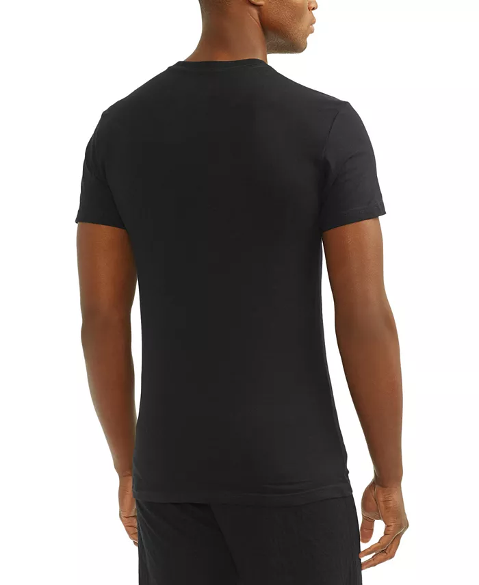 Мужские майки с V-образным вырезом Slim Fit, 3 шт Polo Ralph Lauren, черный — фото 2