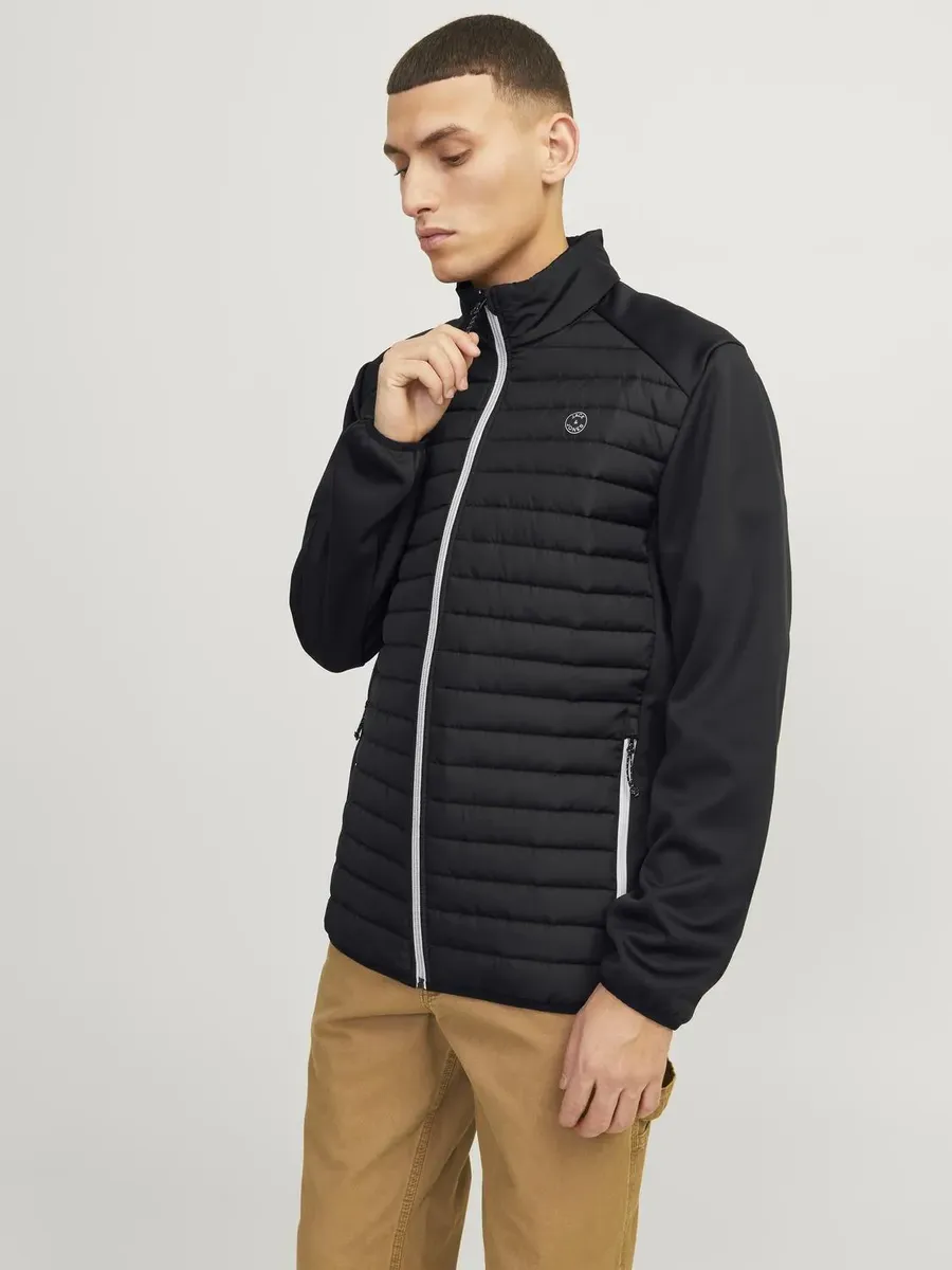 

Стеганая куртка Jack & Jones "JJEMULTI QUILTED COLLAR NOOS", черный