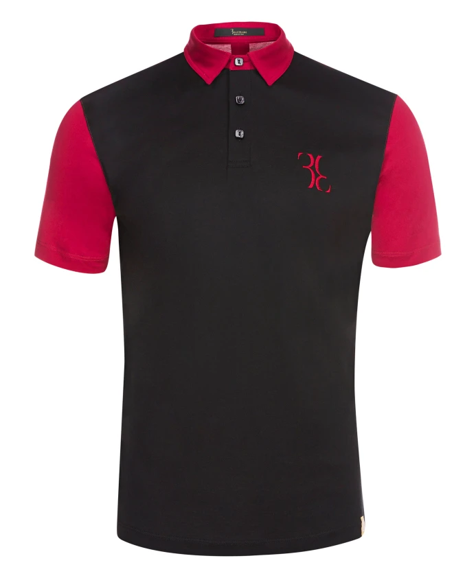 

Рубашка поло с двойной буквой B Billionaire, черный