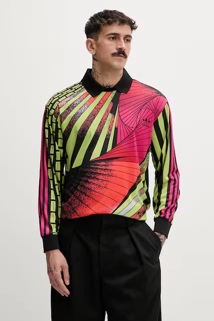 Лонгслив с абстрактным принтом Adidas Originals, черный