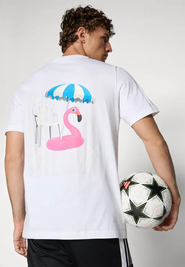 Футболка с изображением иконы месси. Adidas Performance, White — фото 4
