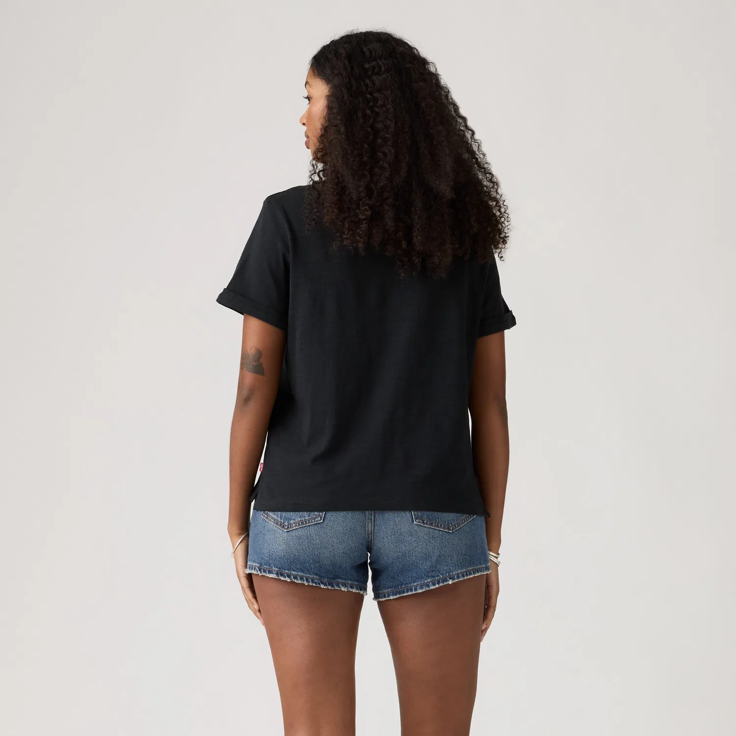 Футболка с коротким рукавом Julie Slub Levi's, Black — фото 4