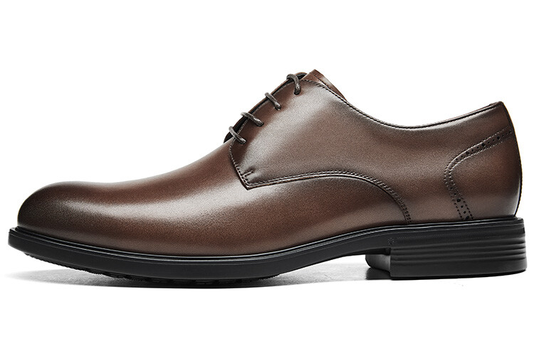 

Туфли KANGNAI Dress Shoes Men Low-Top Brown