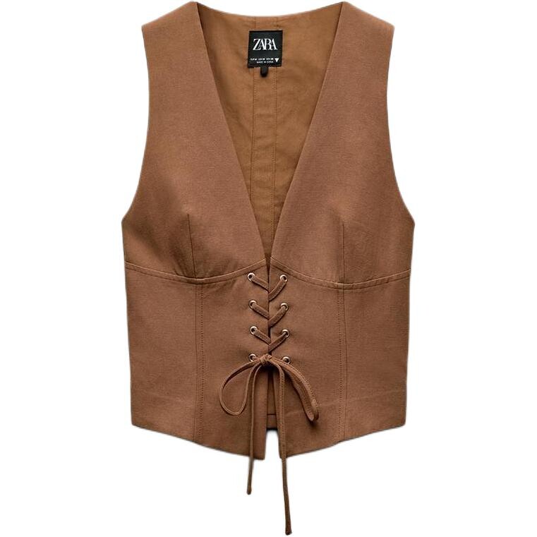 

Жилет женский коричневый Zara