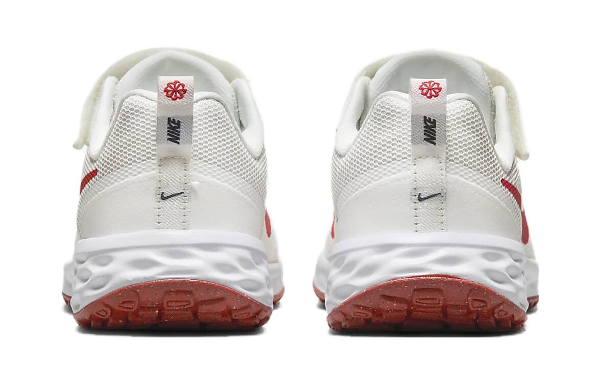REVOLUTION 6 Детские кроссовки PS Low-top Белые/Красные Nike, белый/красный — фото 4