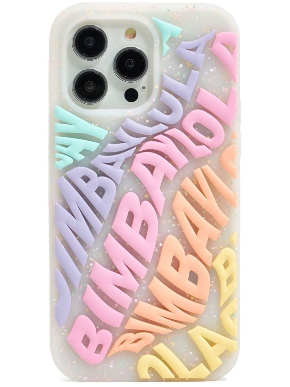 

Bimba y Lola чехол для iPhone 15 Pro Max с тисненым логотипом, белый