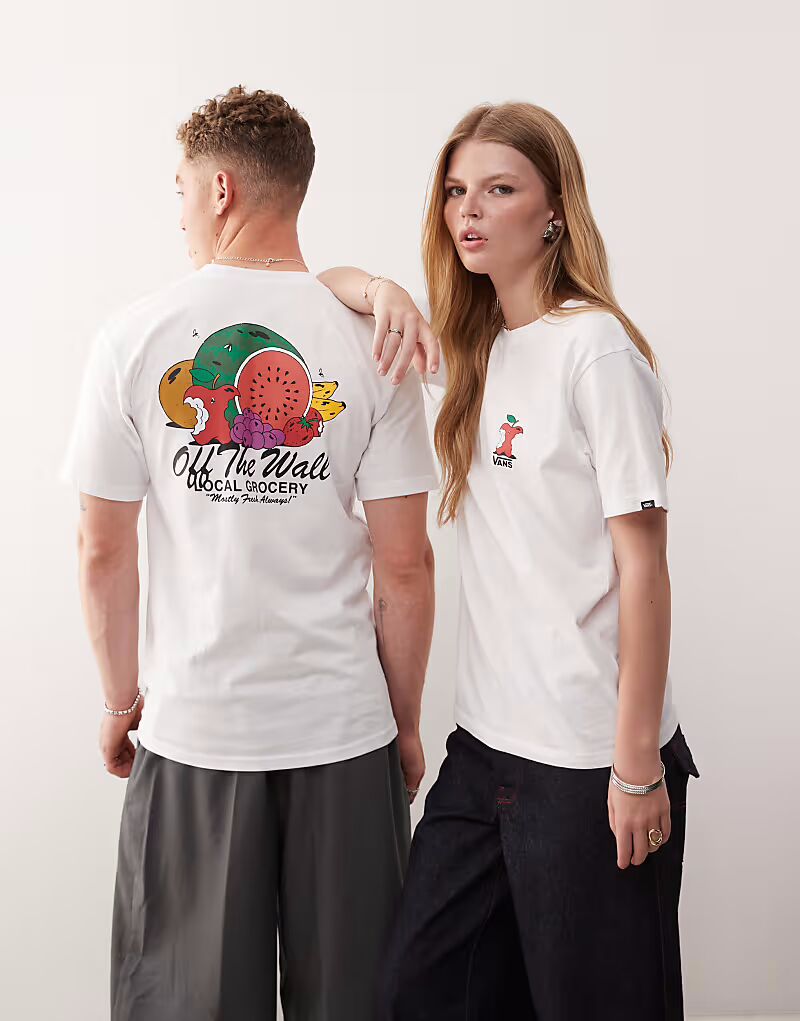 

Белая футболка Vans Local Produce с принтом на спине — эксклюзивно на ASOS