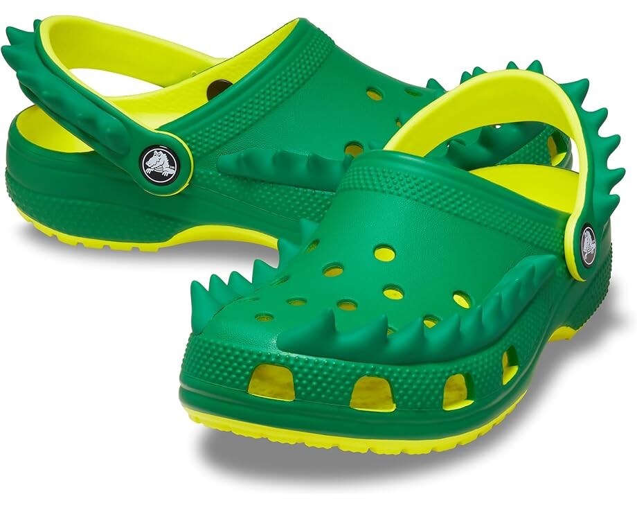 

Сабо Crocs Kids Classic I AM Clogs, цвет Acidity/Green Ivy